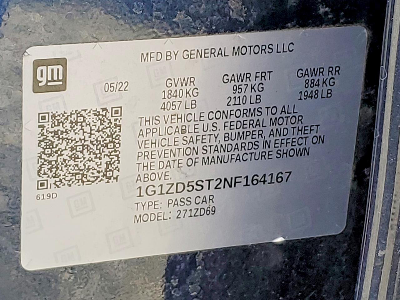 2022 CHEVROLET MALIBU