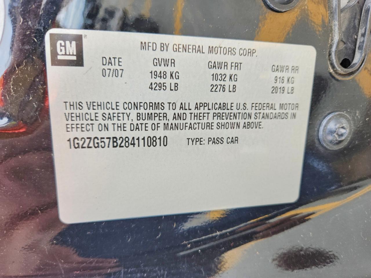 2008 PONTIAC G6