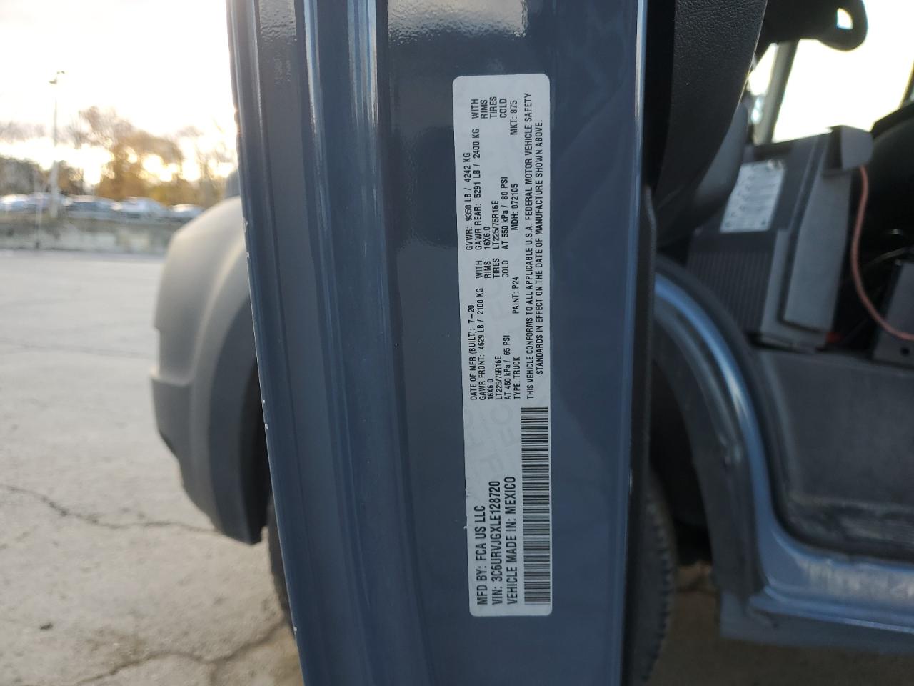2020 RAM PROMASTER