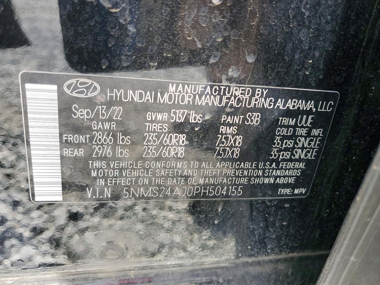 2023 HYUNDAI SANTA FE