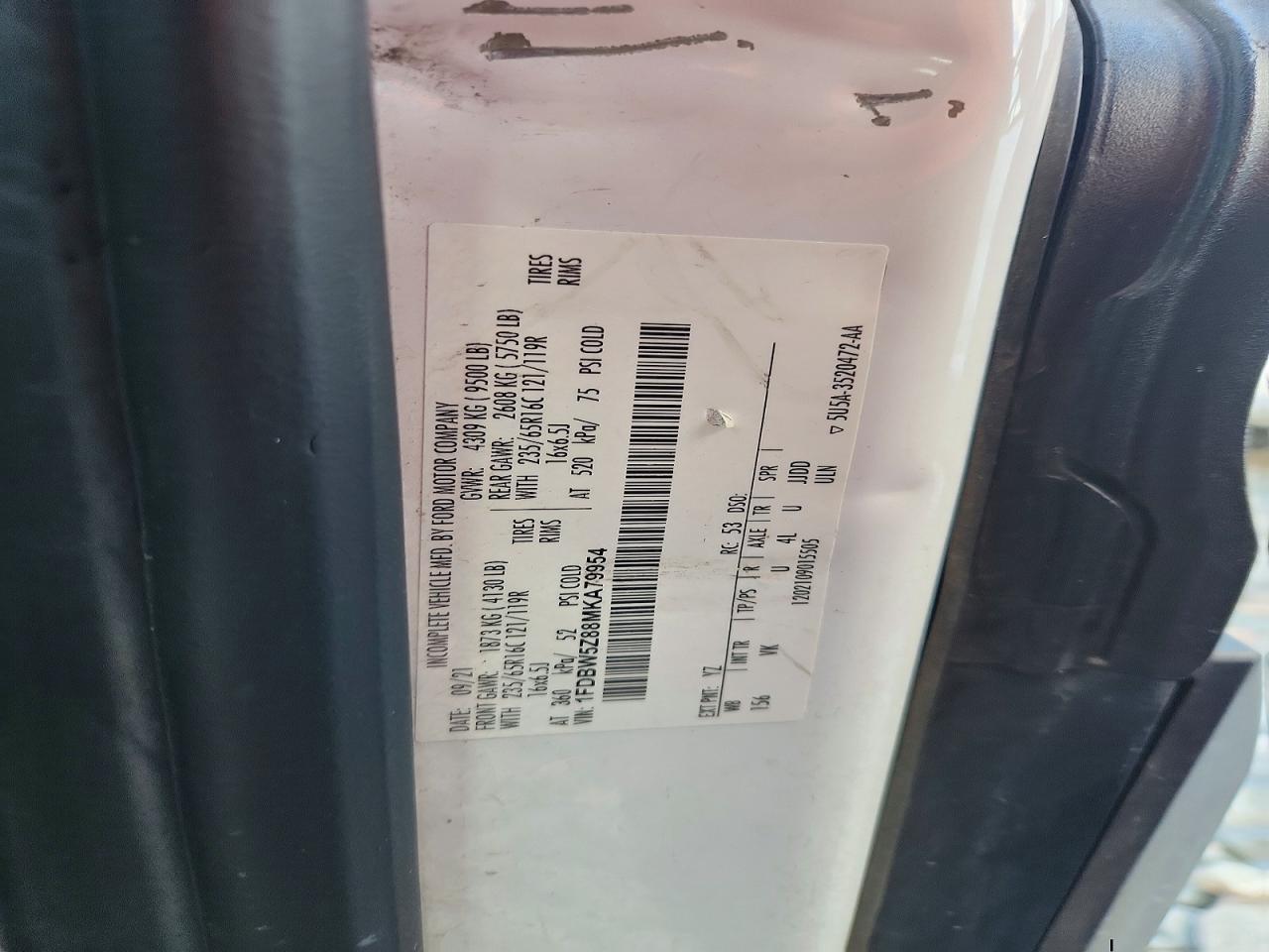 2021 FORD TRANSIT