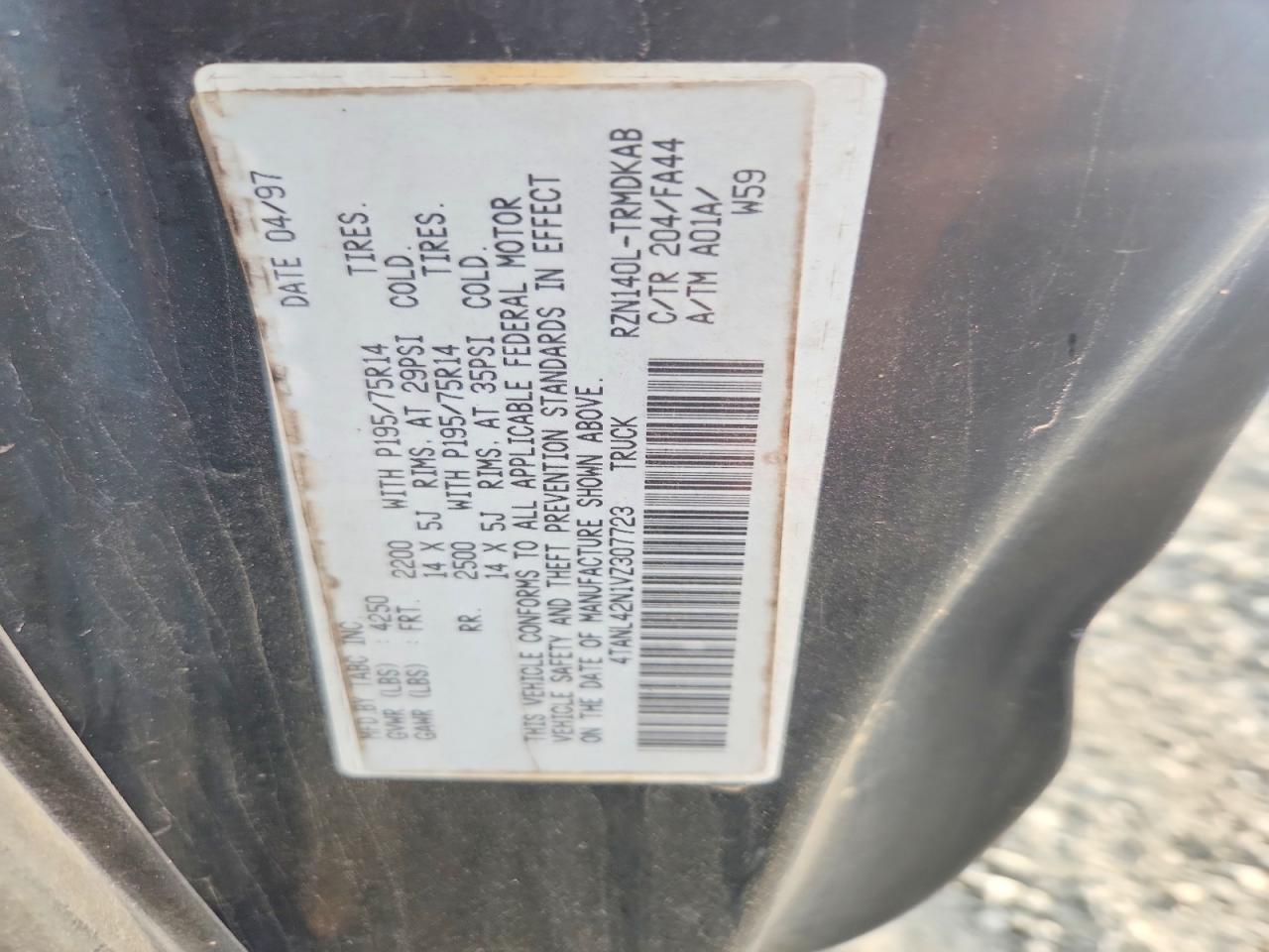 1997 TOYOTA TACOMA