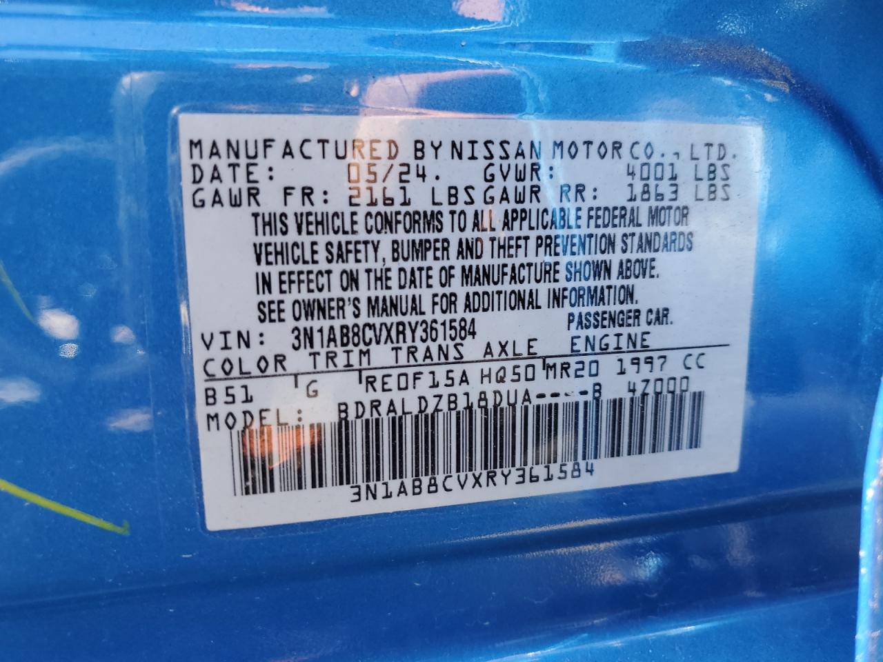 2024 NISSAN SENTRA