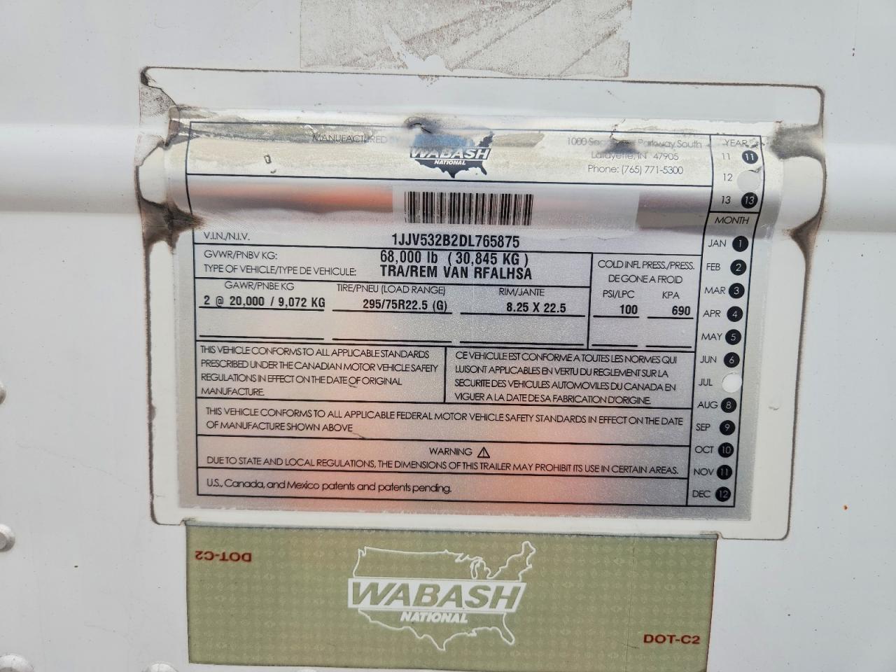 2013 WABASH RFALHSA