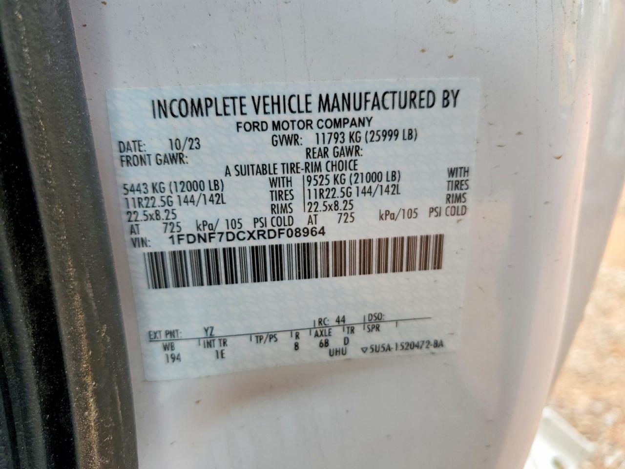 2024 FORD F750