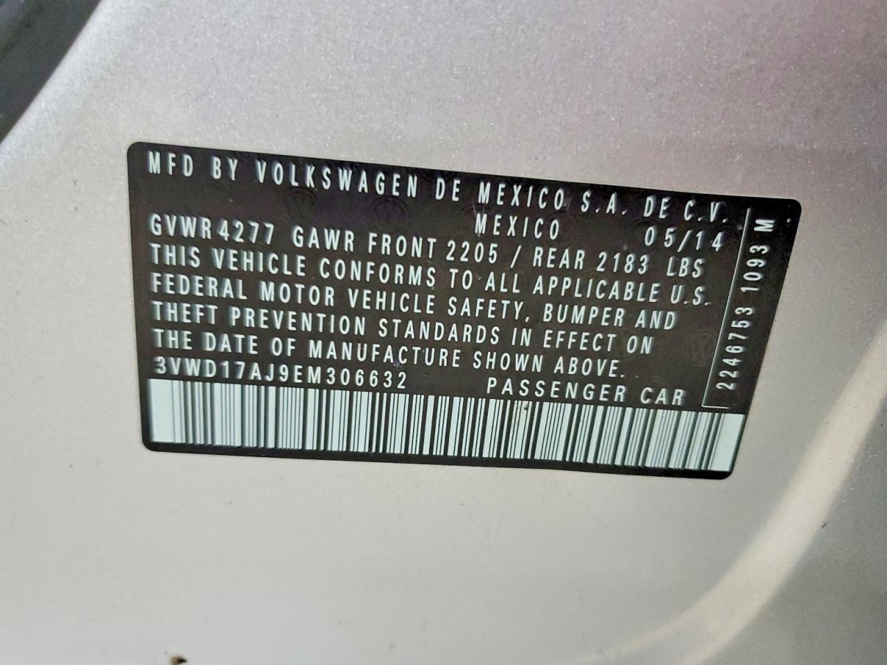 2014 VOLKSWAGEN JETTA