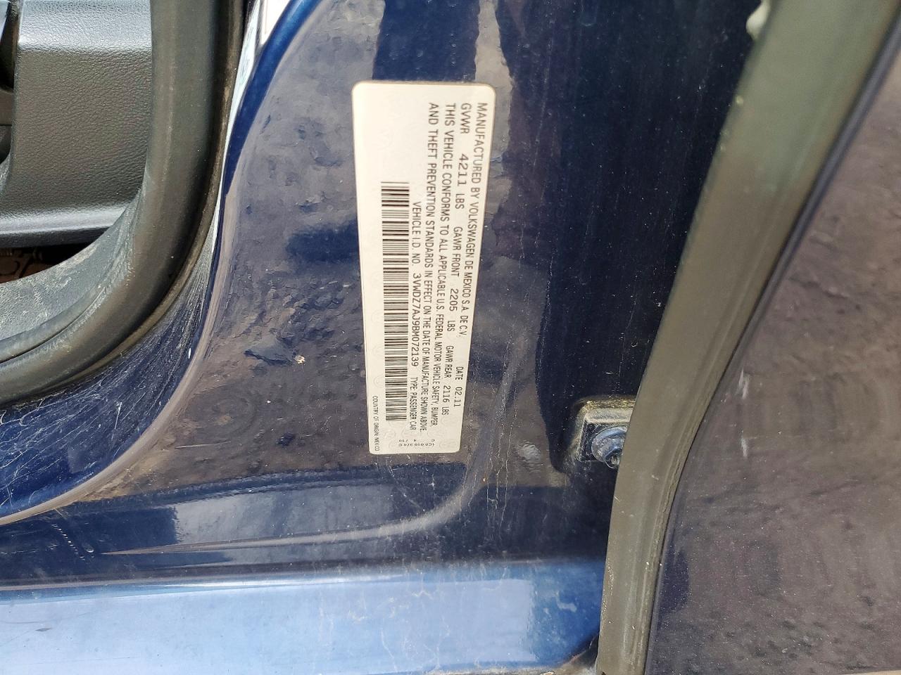 2011 VOLKSWAGEN JETTA