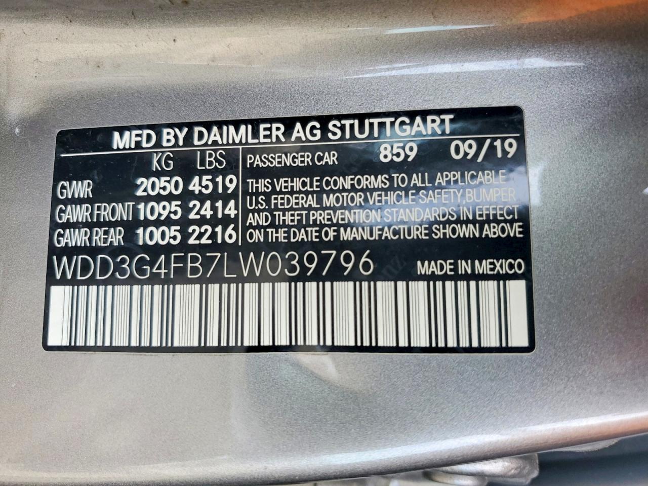 2020 MERCEDES-BENZ A-CLASS