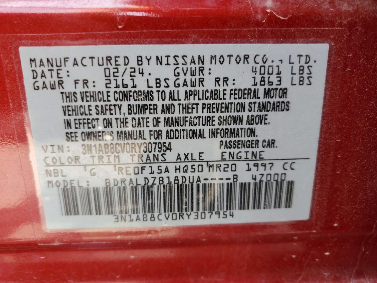 2024 NISSAN SENTRA
