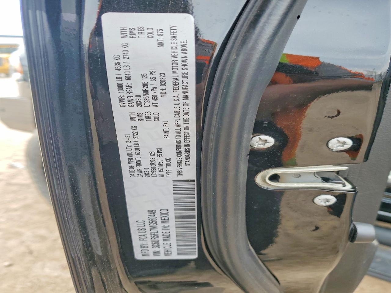 2021 RAM 2500
