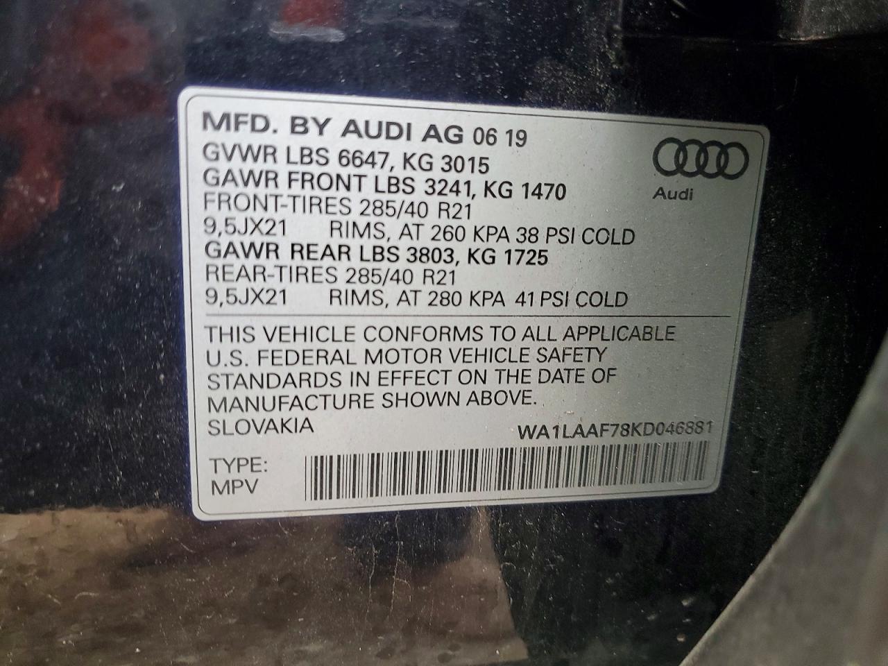 2019 AUDI Q7