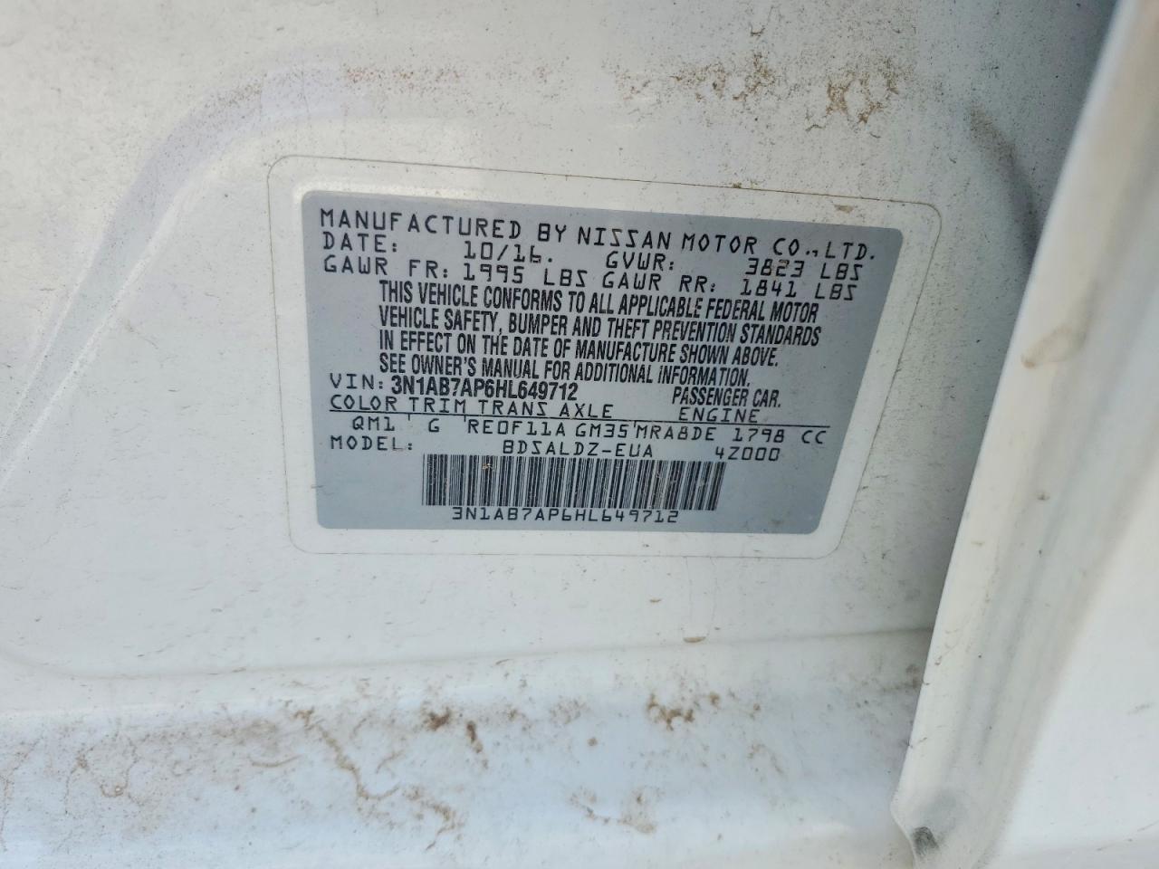 2017 NISSAN SENTRA