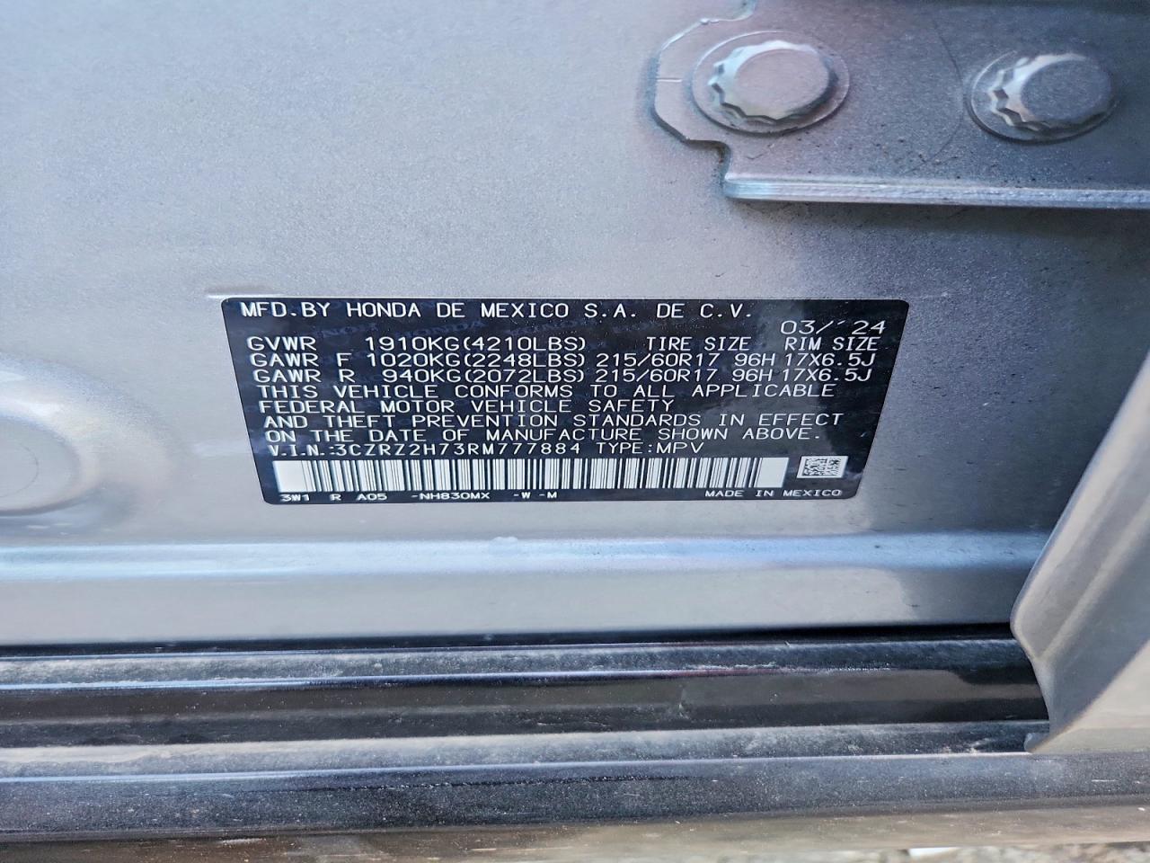 2024 HONDA HR-V