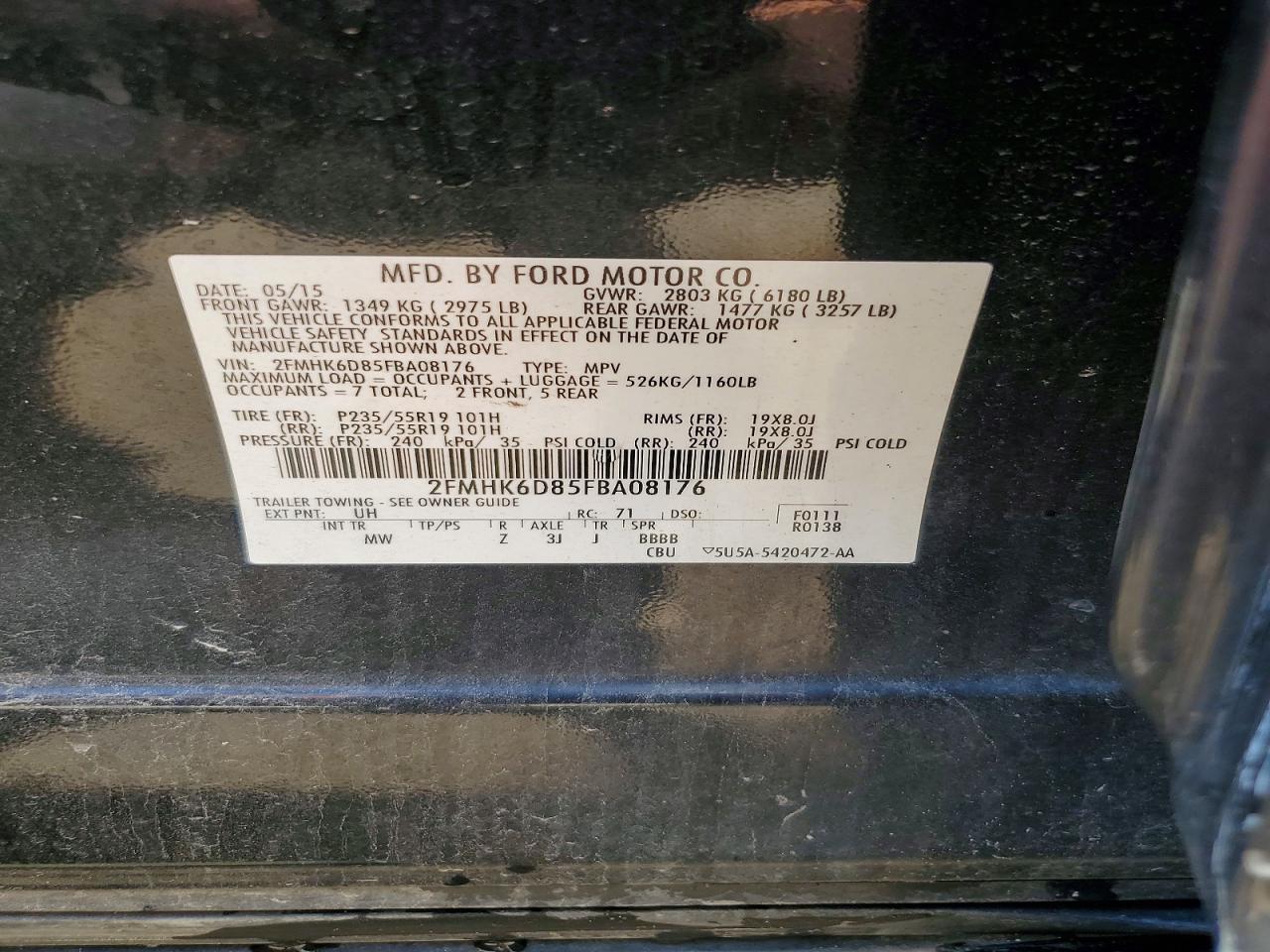 2015 FORD FLEX