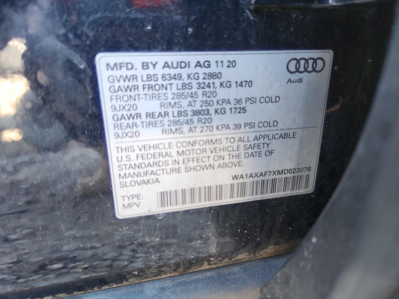 2021 AUDI Q7