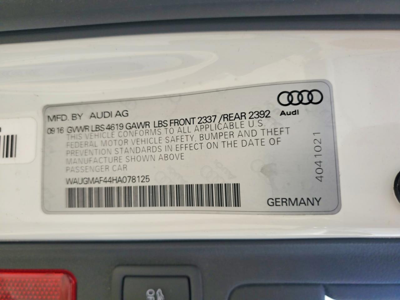 2017 AUDI A4
