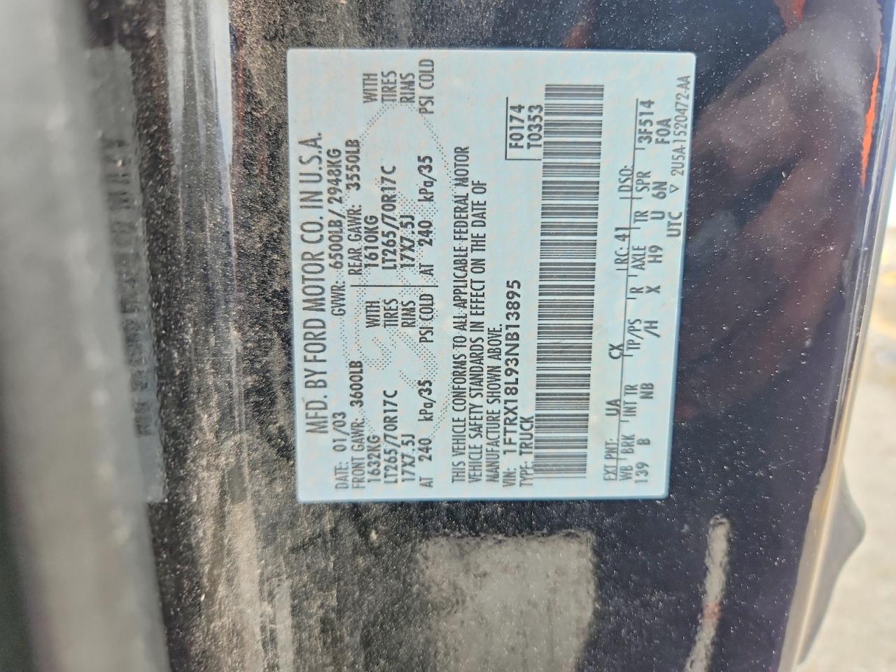 2003 FORD F150