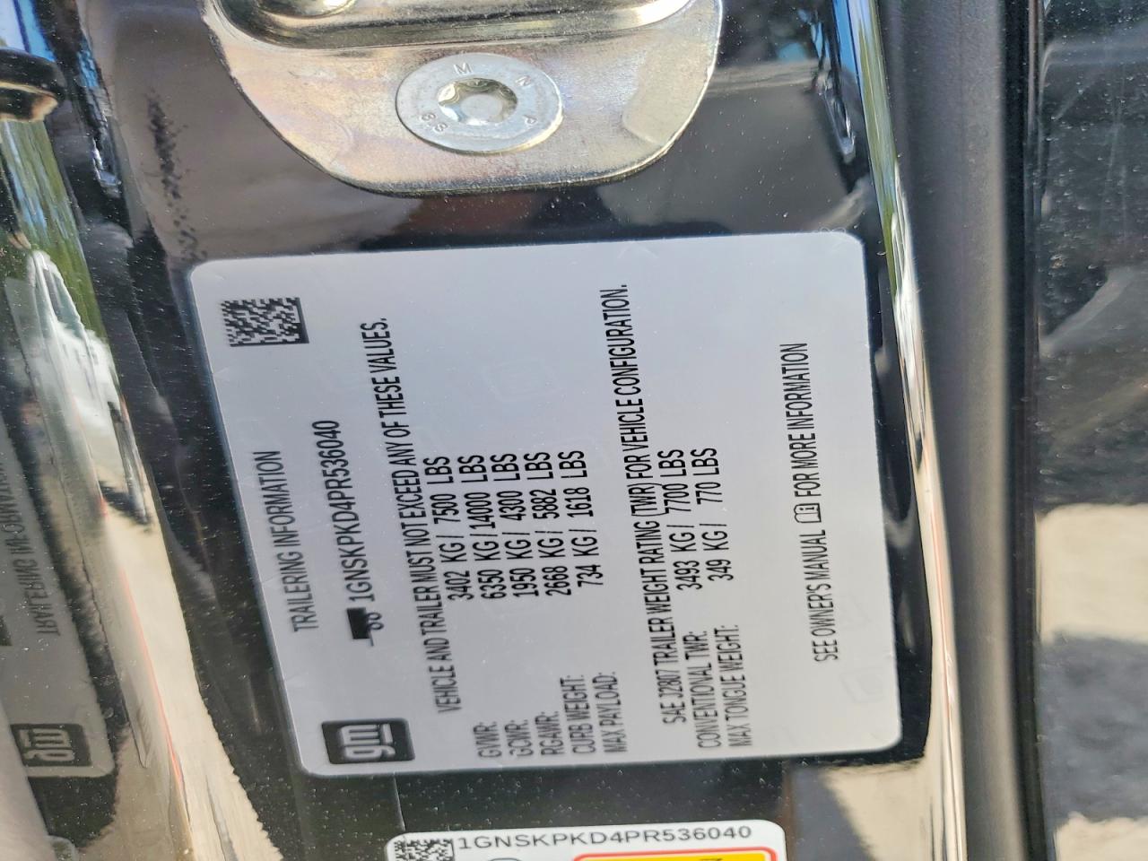 2023 CHEVROLET TAHOE