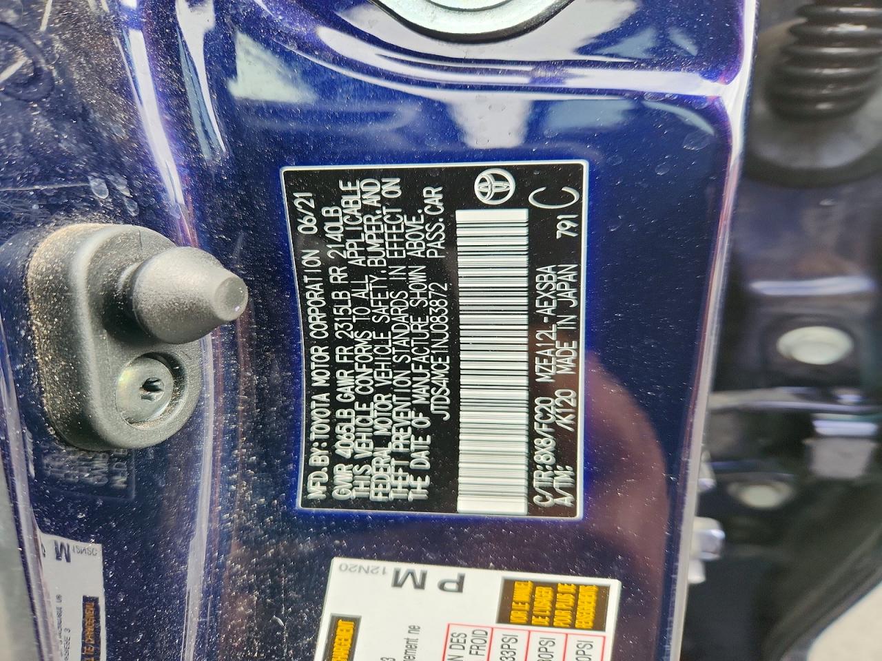 2022 TOYOTA COROLLA