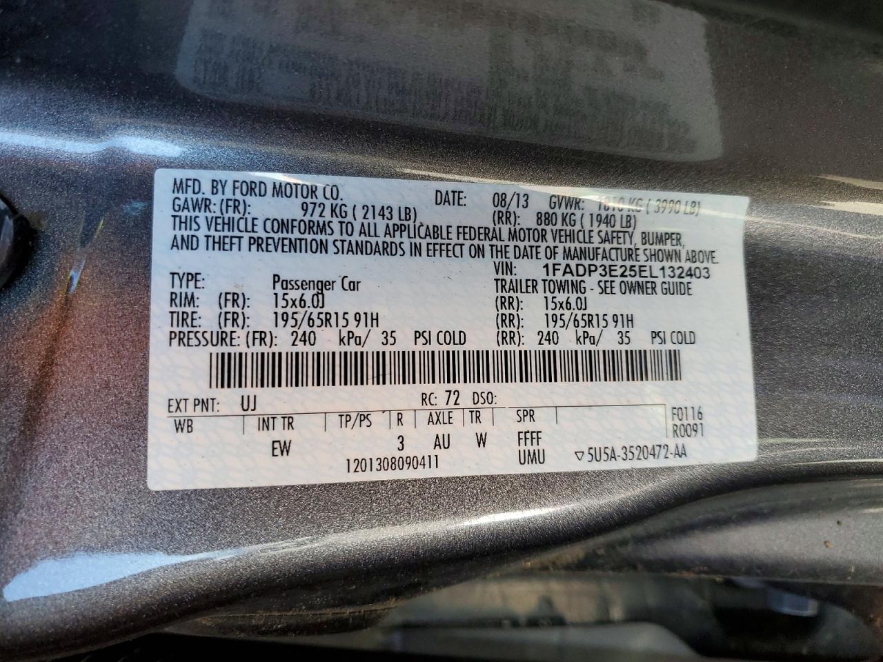 2014 FORD FOCUS