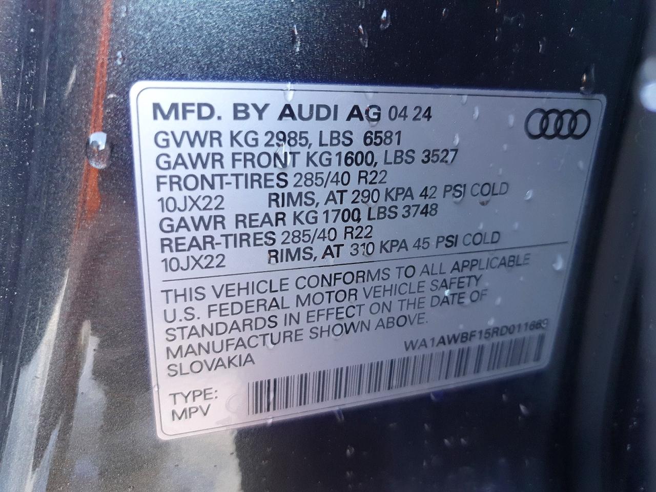 2024 AUDI SQ8