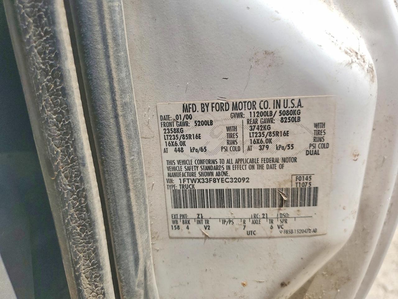 2000 FORD F350