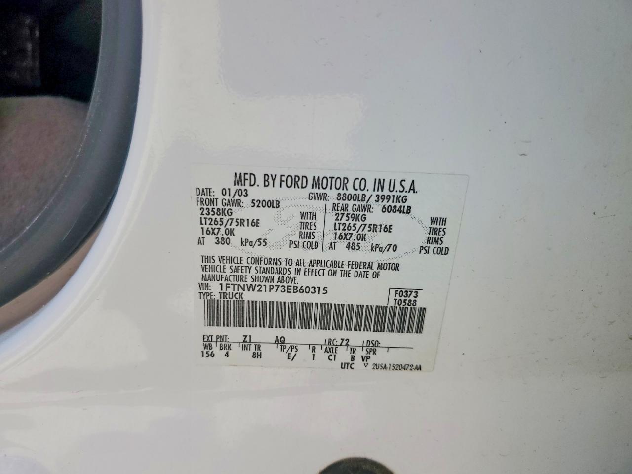 2003 FORD F250