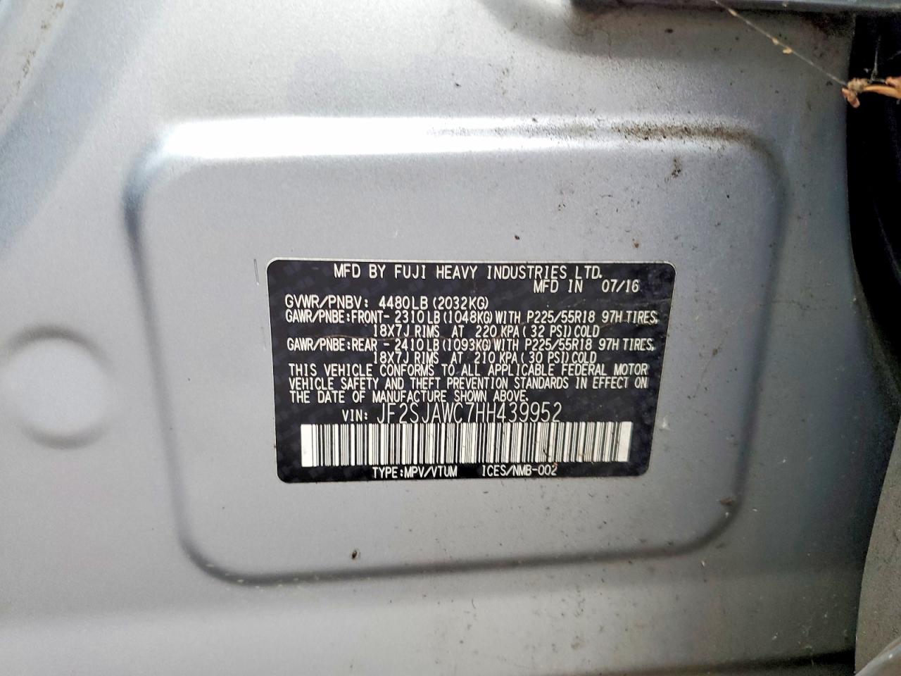 2017 SUBARU FORESTER