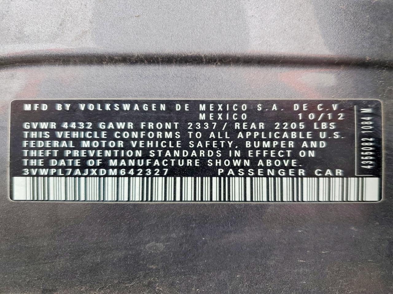 2013 VOLKSWAGEN JETTA