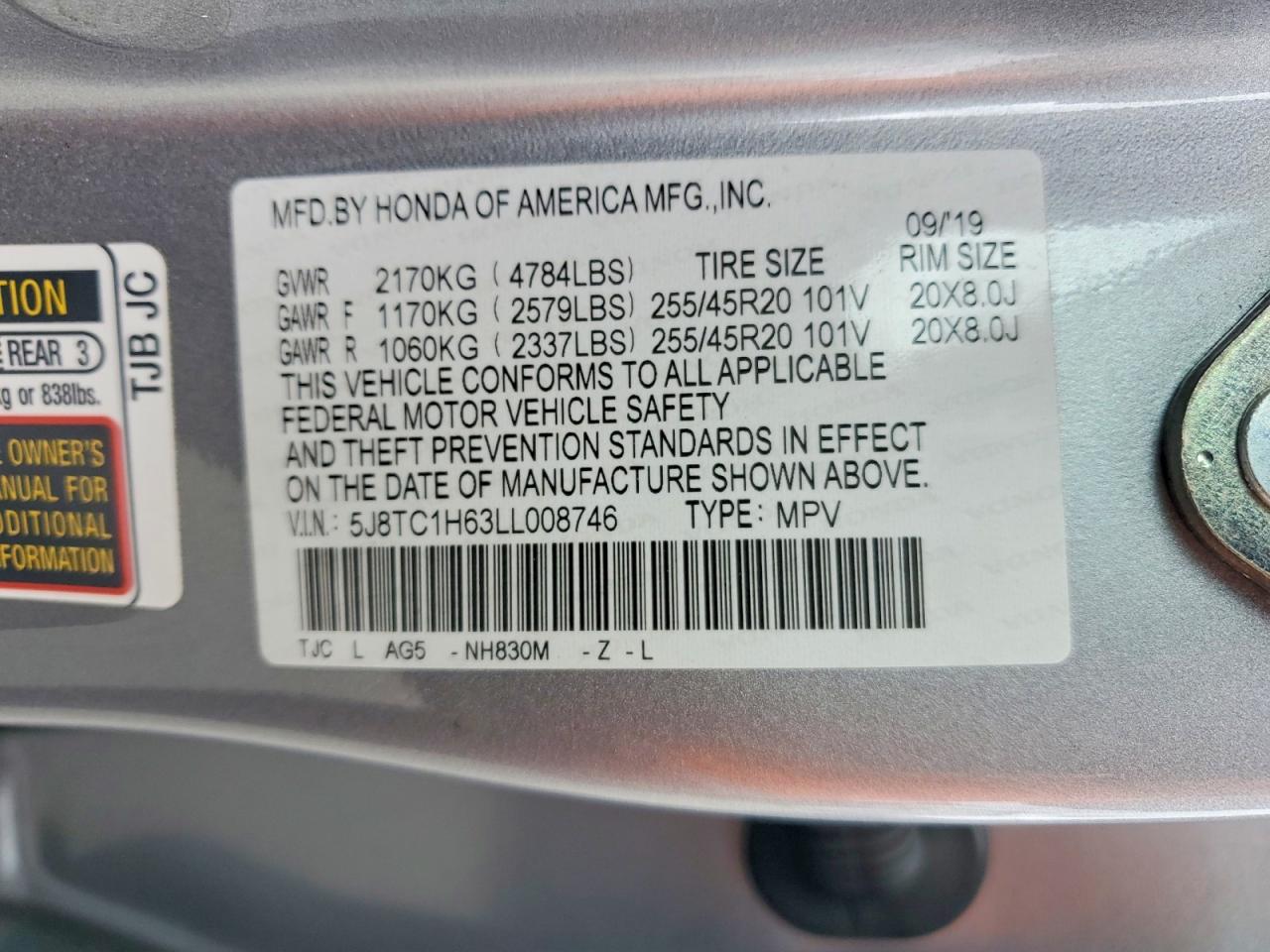 2020 ACURA RDX