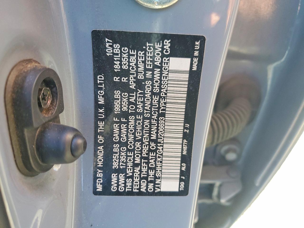 2018 HONDA CIVIC