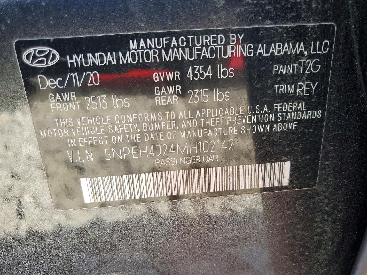 2021 HYUNDAI SONATA