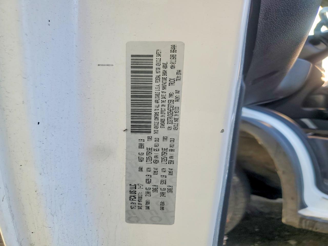 2017 RAM PROMASTER