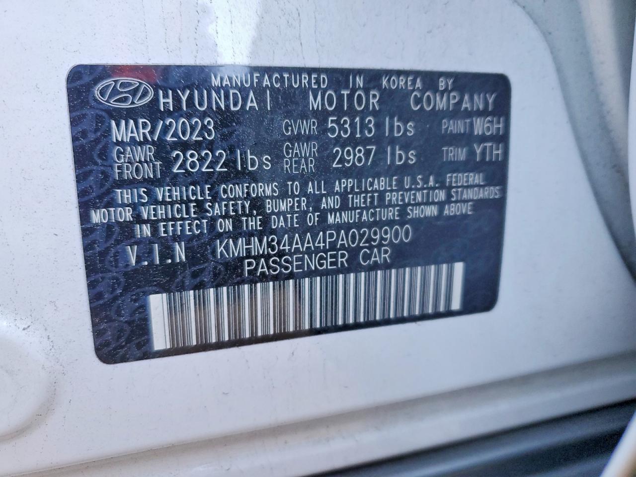 2023 HYUNDAI ALL OTHER