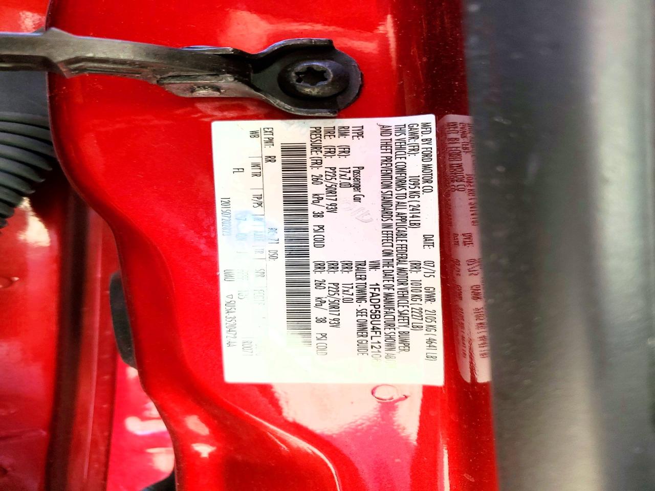 2015 FORD CMAX