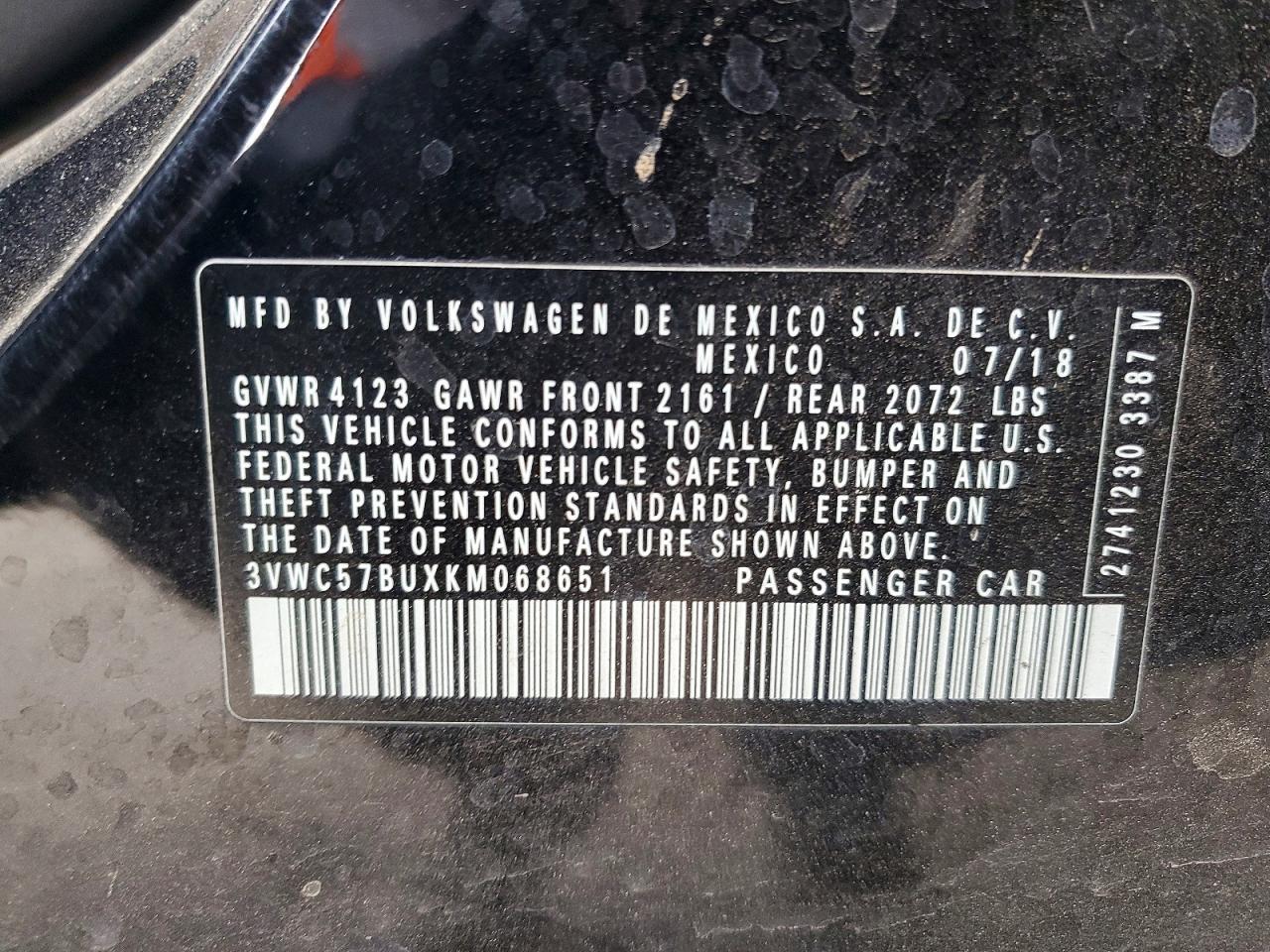 2019 VOLKSWAGEN JETTA