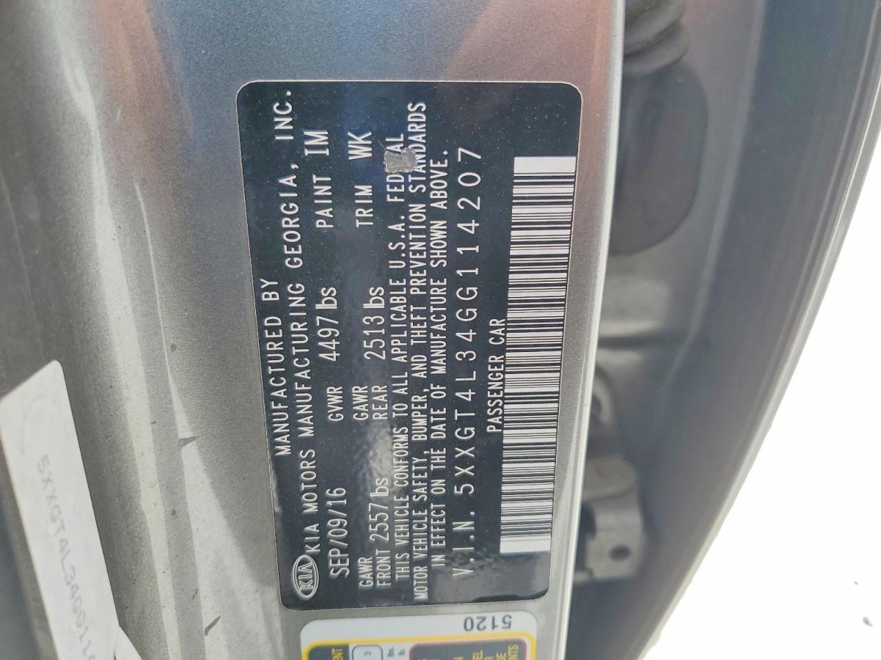 2016 KIA OPTIMA