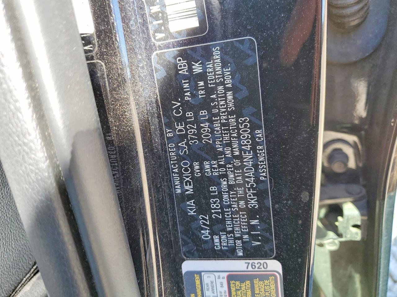 2022 KIA FORTE