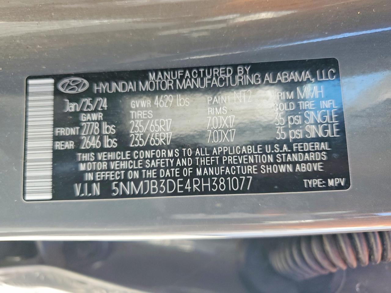 2024 HYUNDAI TUCSON