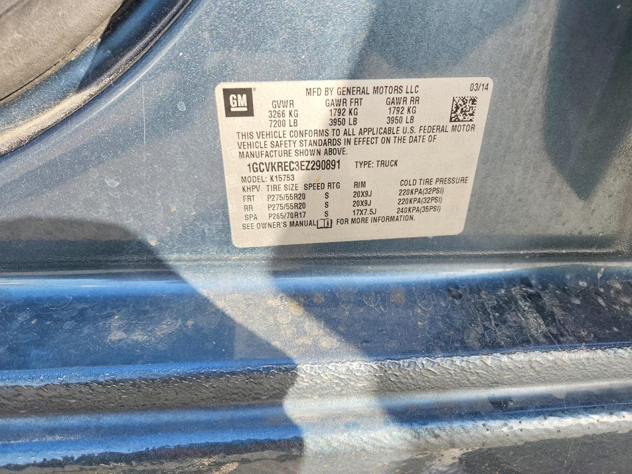 2014 CHEVROLET SILVERADO