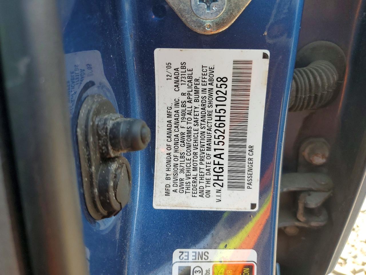 2006 HONDA CIVIC