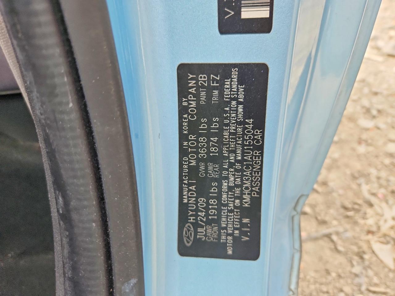 2010 HYUNDAI ACCENT