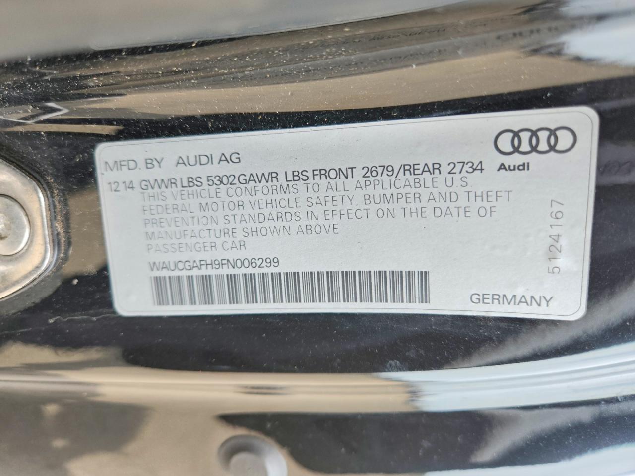 2015 AUDI S5/RS5
