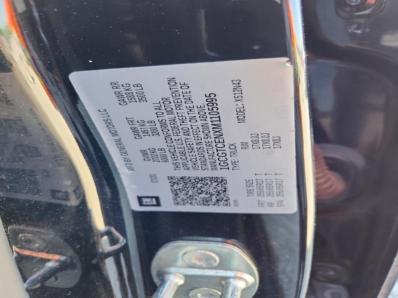 2021 CHEVROLET COLORADO