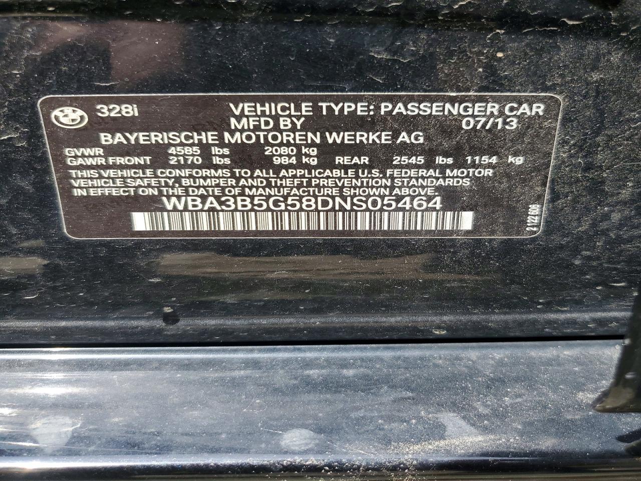 2013 BMW 3 SERIES