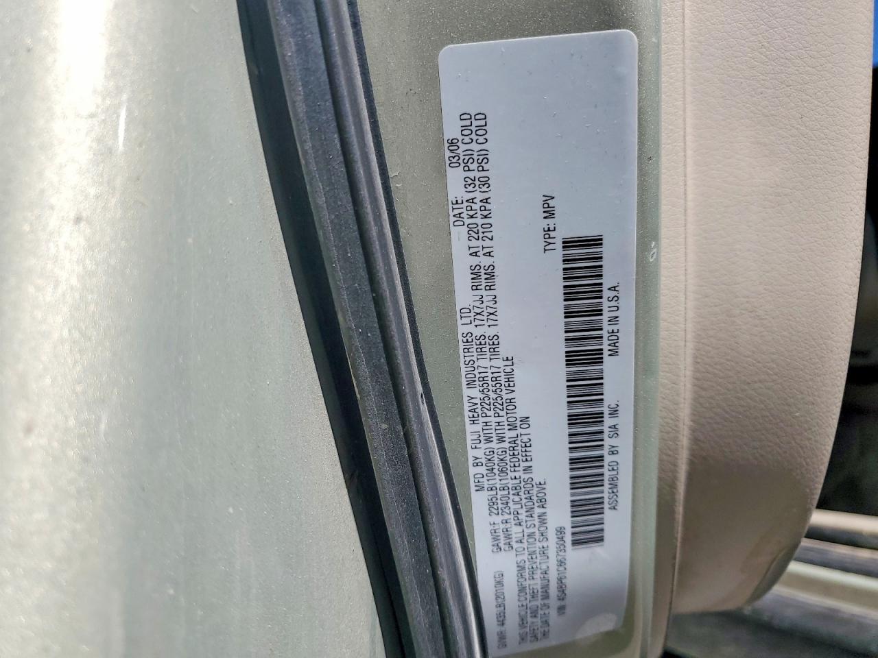 2006 SUBARU LEGACY