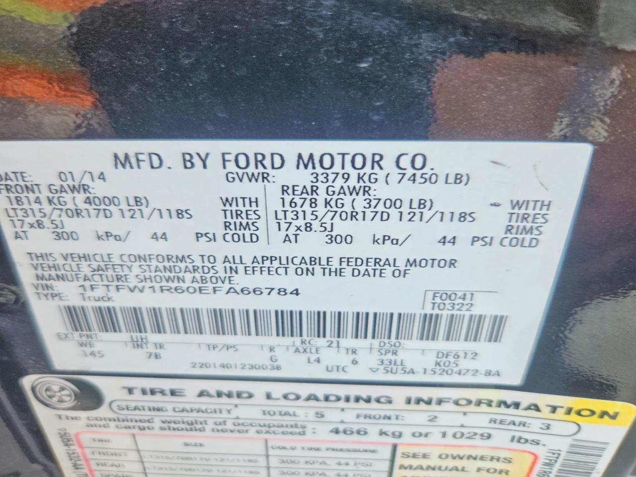 2014 FORD F150