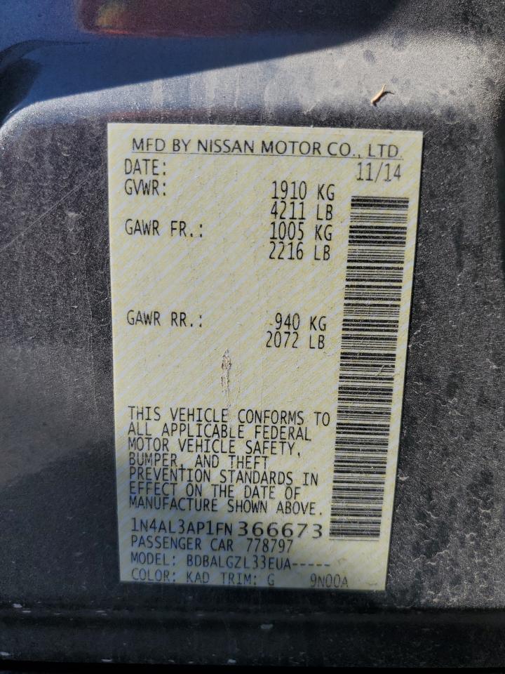 2015 NISS ALTIMA