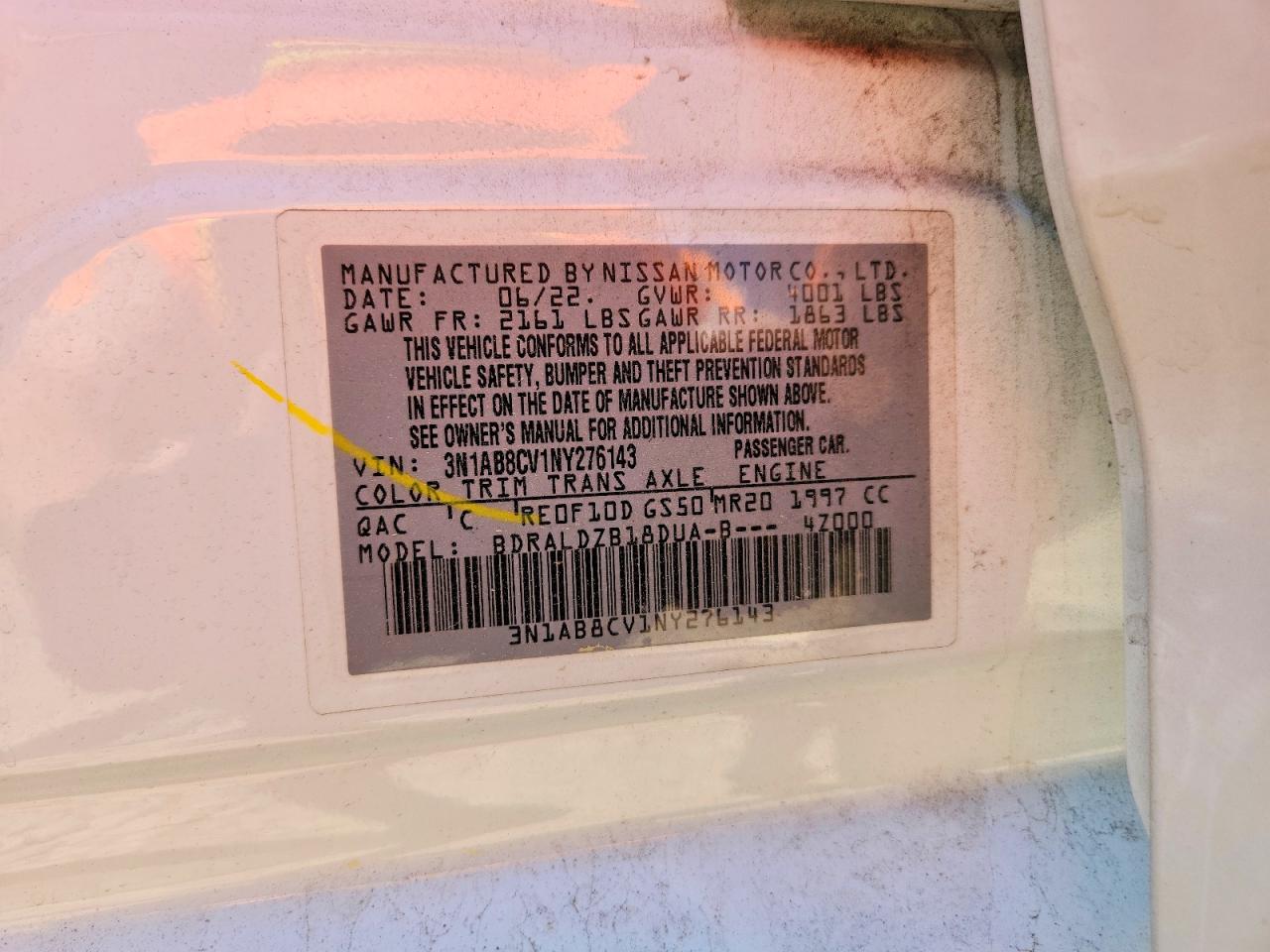2022 NISSAN SENTRA