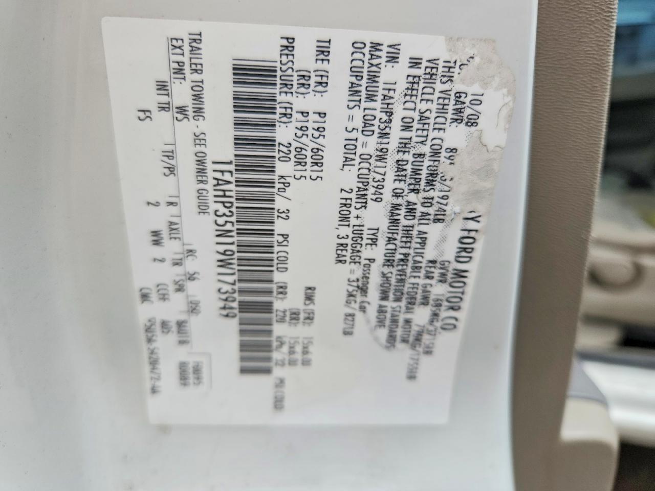 2009 FORD FOCUS